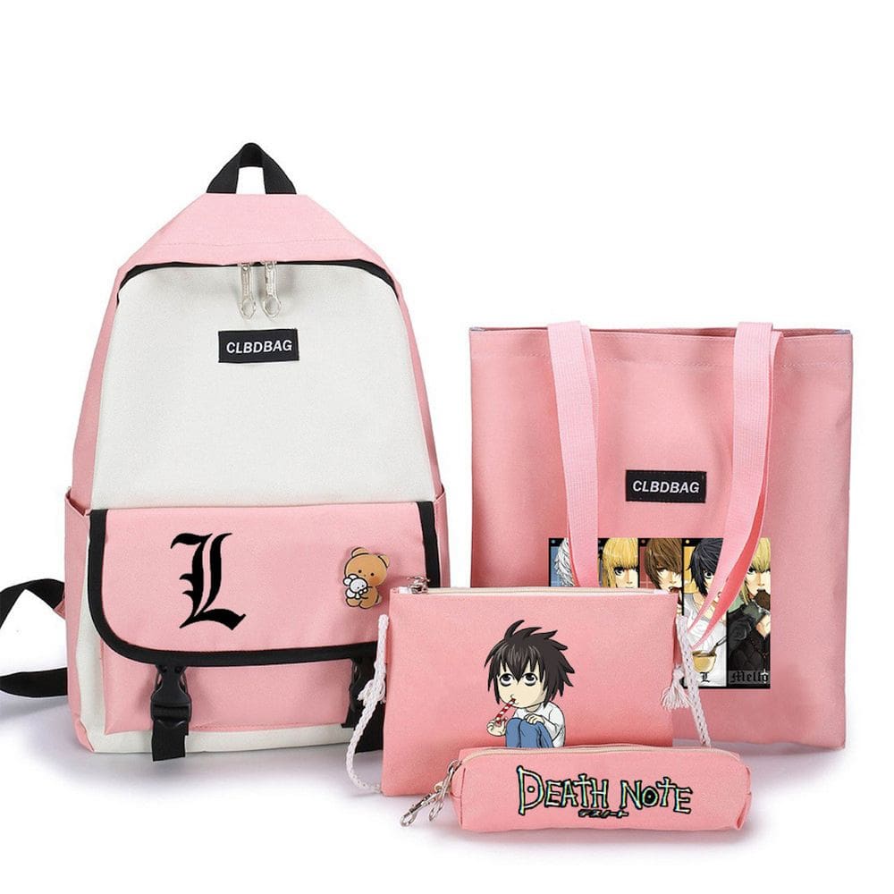 Conjunto escolar Deaths Notes dazais osamus para crianças, 4 unidades