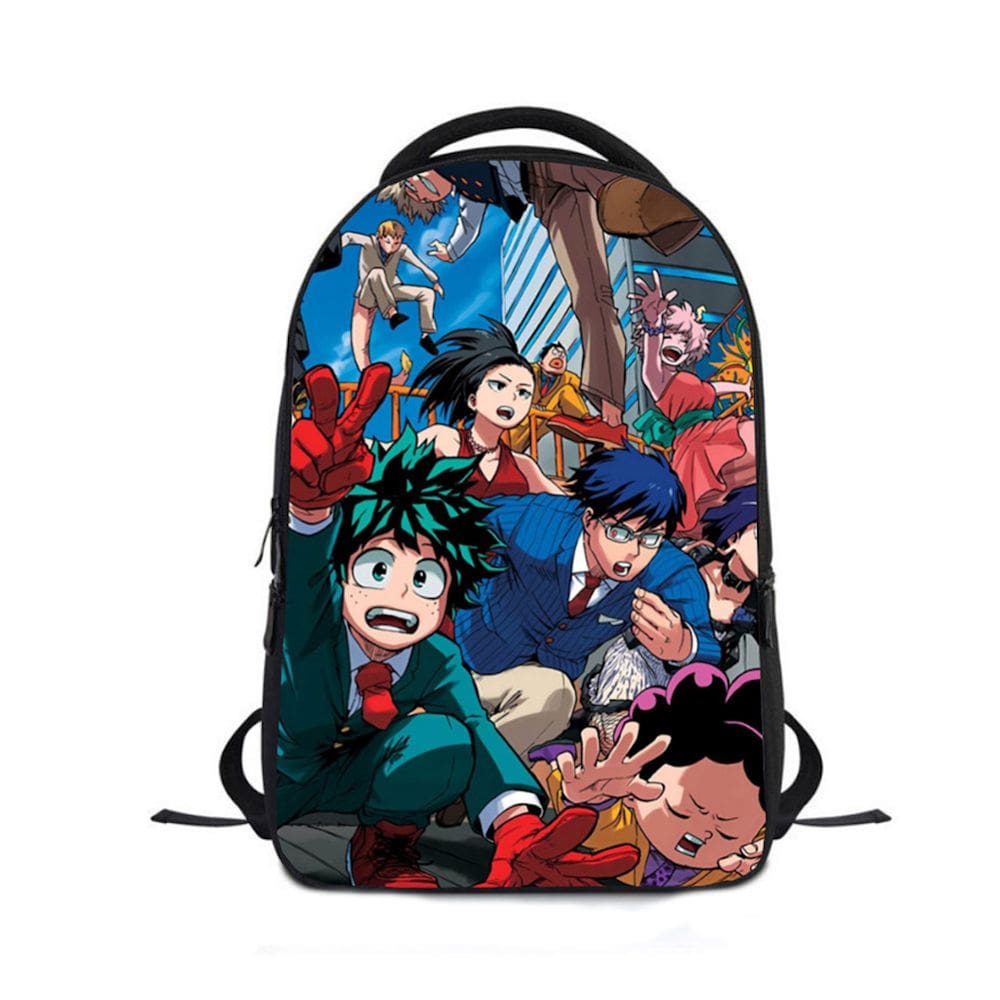 Mochila Mys Heros Academias Kids School Oxford 24x12x30cm