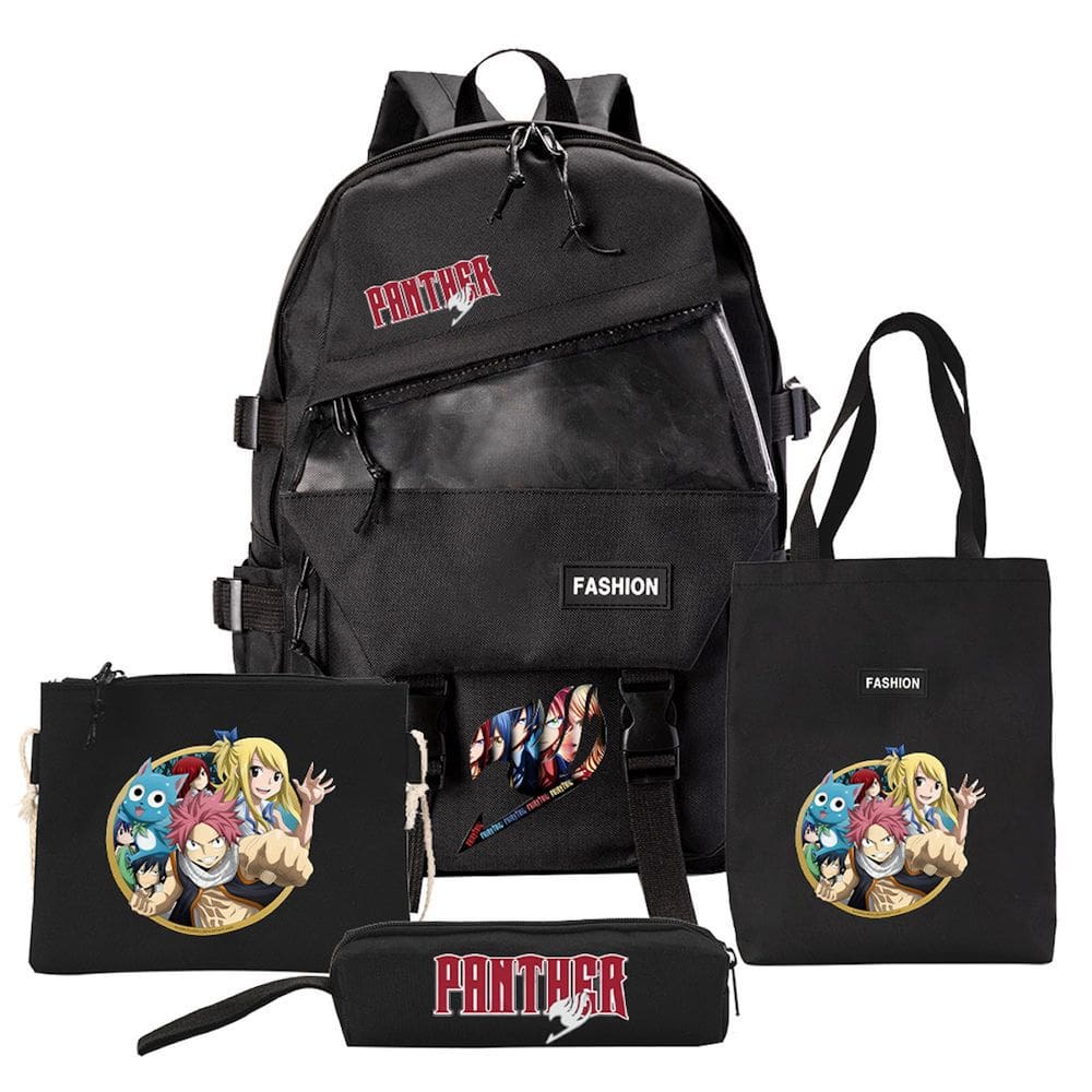 Conjunto de mochilas Fairys Tails Etherious Natsus Dragneels Cartoon