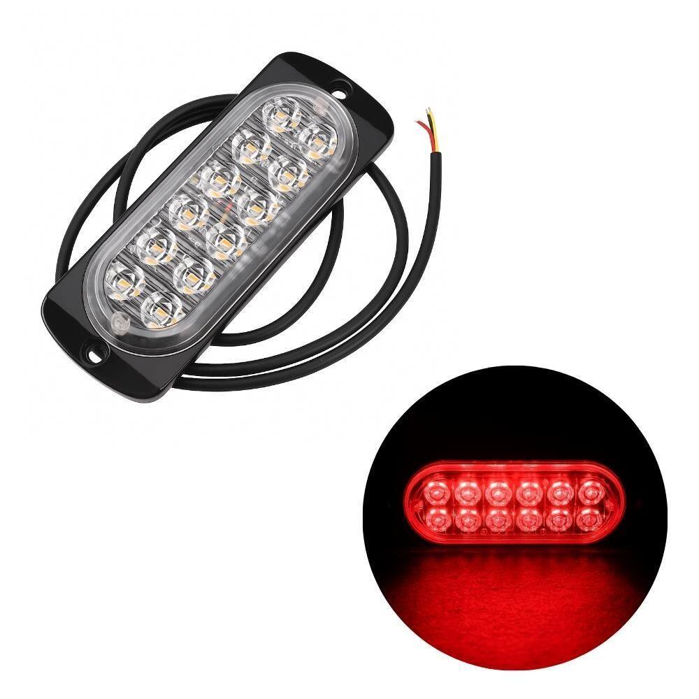 Lanterna De Led Sinalização Com Estrobo 18W Vermelha 3 Fios