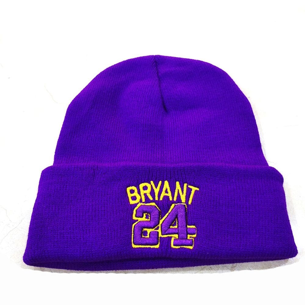 Chapéu de malha Kobes Bryants 24 bordado Anime Winter