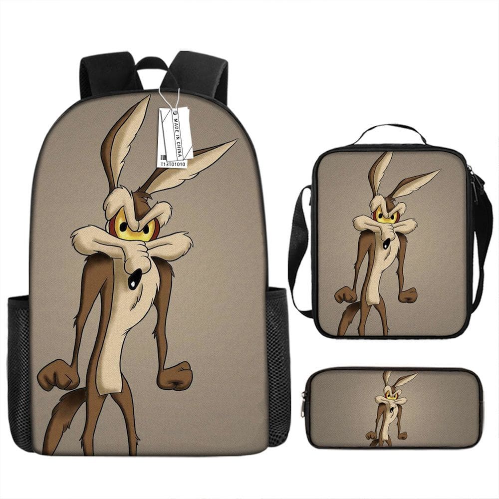 Mochila Bugss Bunnys Cartoon Kids School 3 unidades/conjunto