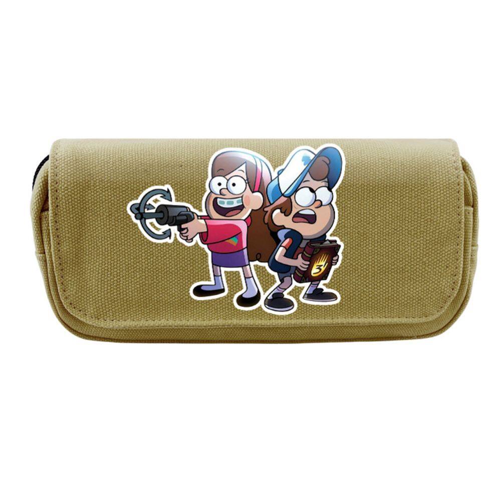Estojo de lápis Gravitys Falls Cartoon Anime de grande capacidade