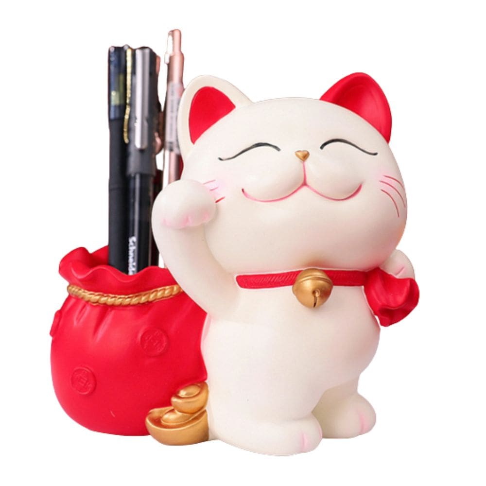 Porta-canetas Piggy Bank Beckoning Cat Design para crianças