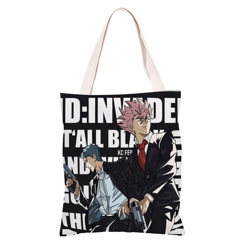 Sacola de lona Lnvadeds Anime Fans Gift 33x36 cm de algodão e poliéster