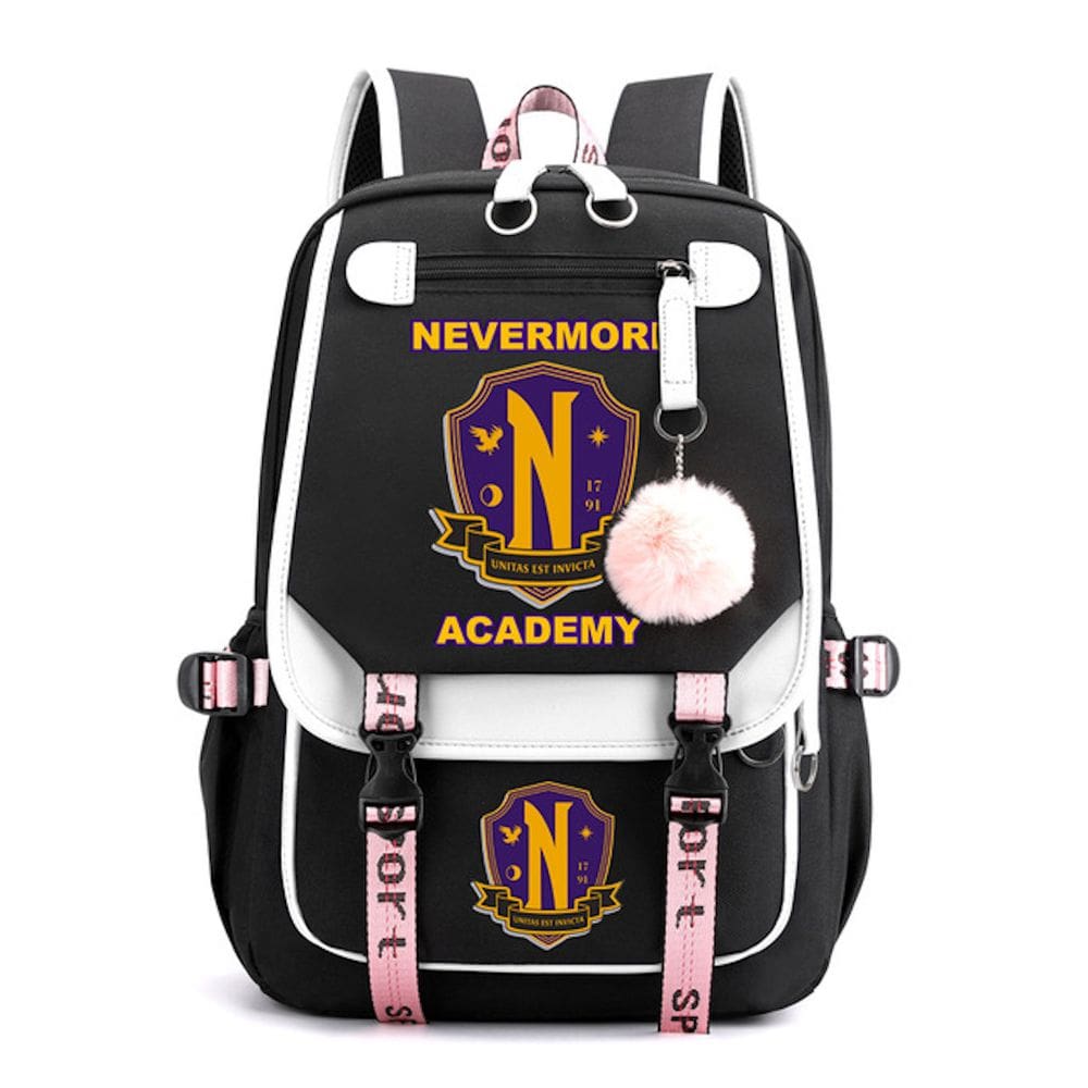 Mochila Nevermores Academy`s Wednesdays Cartoon Kids School