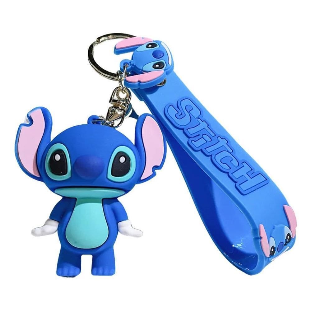 Chaveiro Pingente Emborrachado Mochila Lilo Stitch Disney