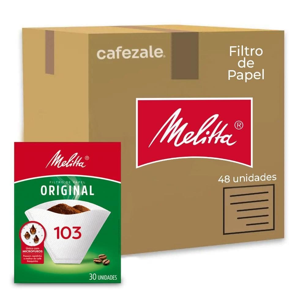 Filtro De Papel Melitta N103 Kit 48 Caixas
