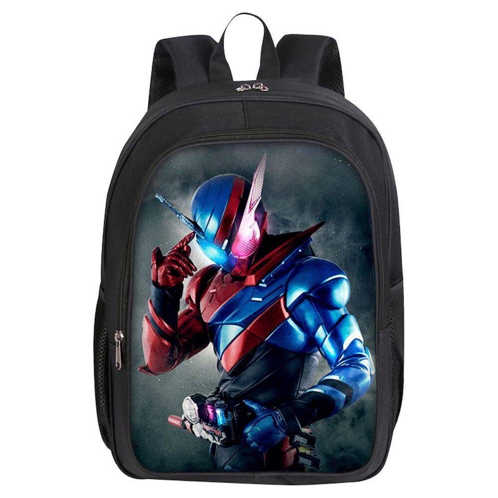 Mochila Masked Riders Cartoon Kids School 30x16x40cm