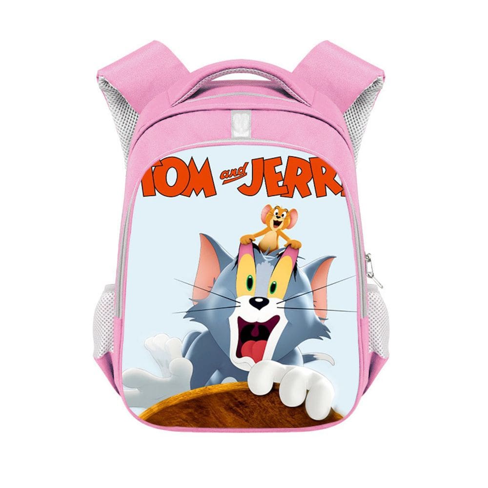 Mochila escolar Tom and Jerry Cartoon Kids Terylene 26x13x36cm