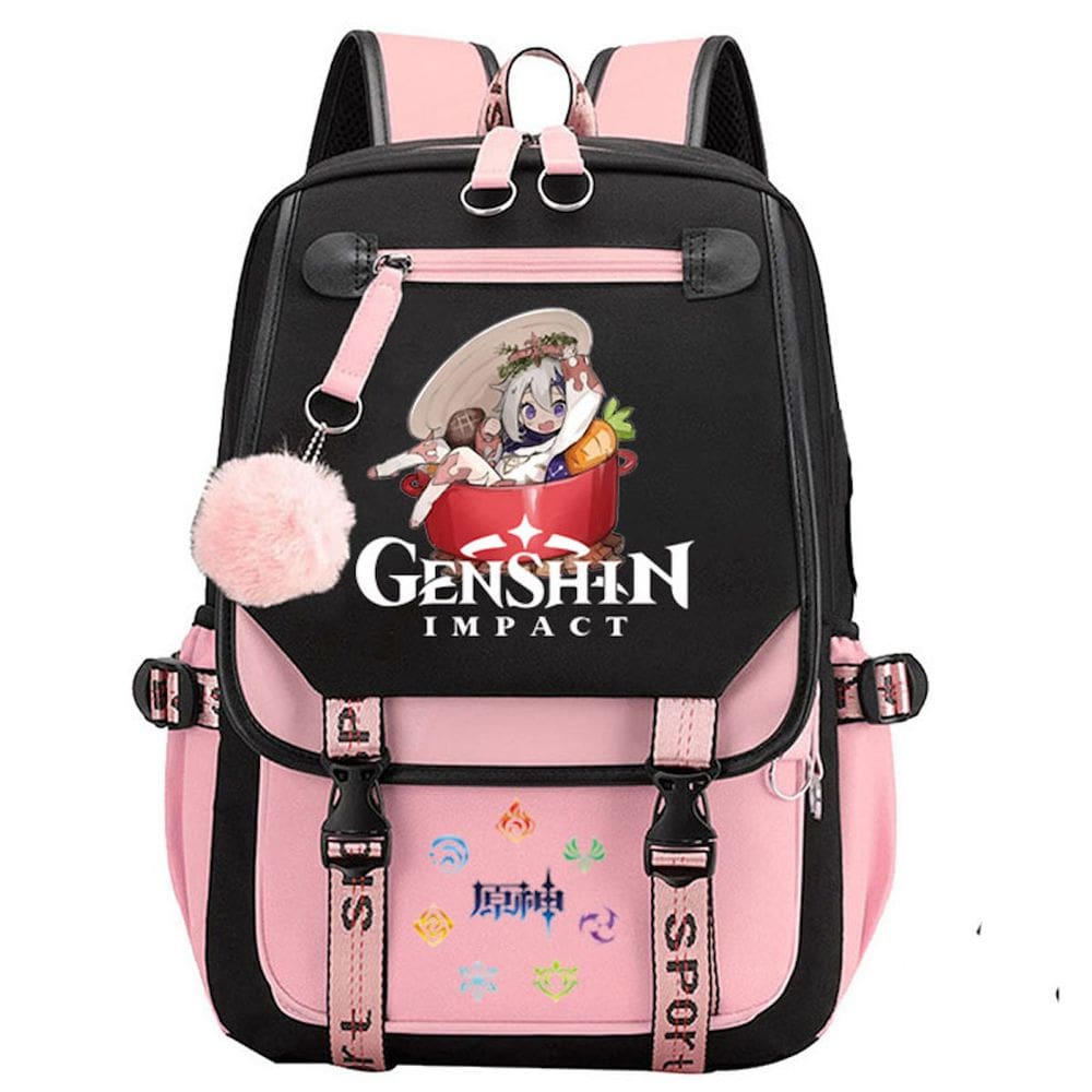 Mochila escolar Genshinss Kids Children Oxford 29x16x46cm