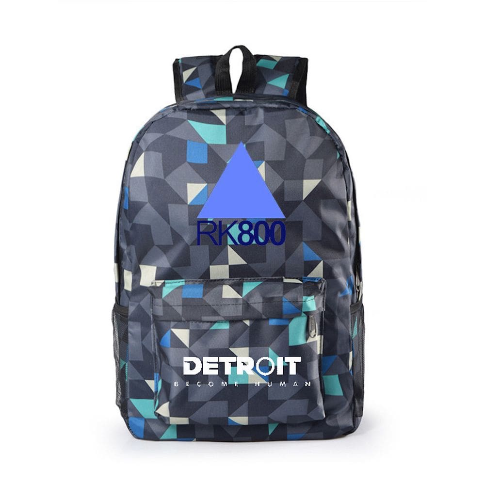 Mochila Detroit Becomes Humans Cartoon Kids School Nylon