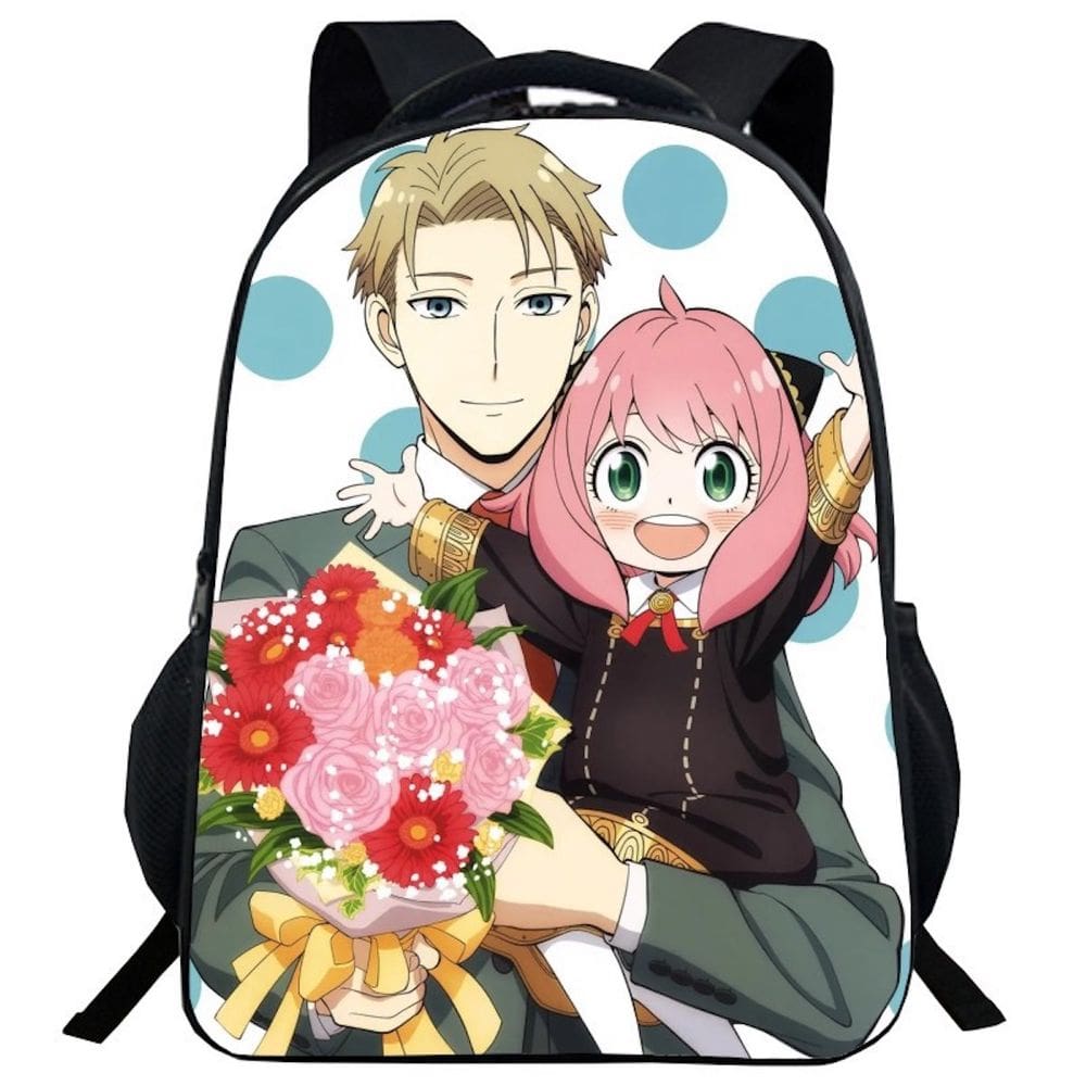 Mochila Spys Familys Anya Forger para crianças escolares de poliéster