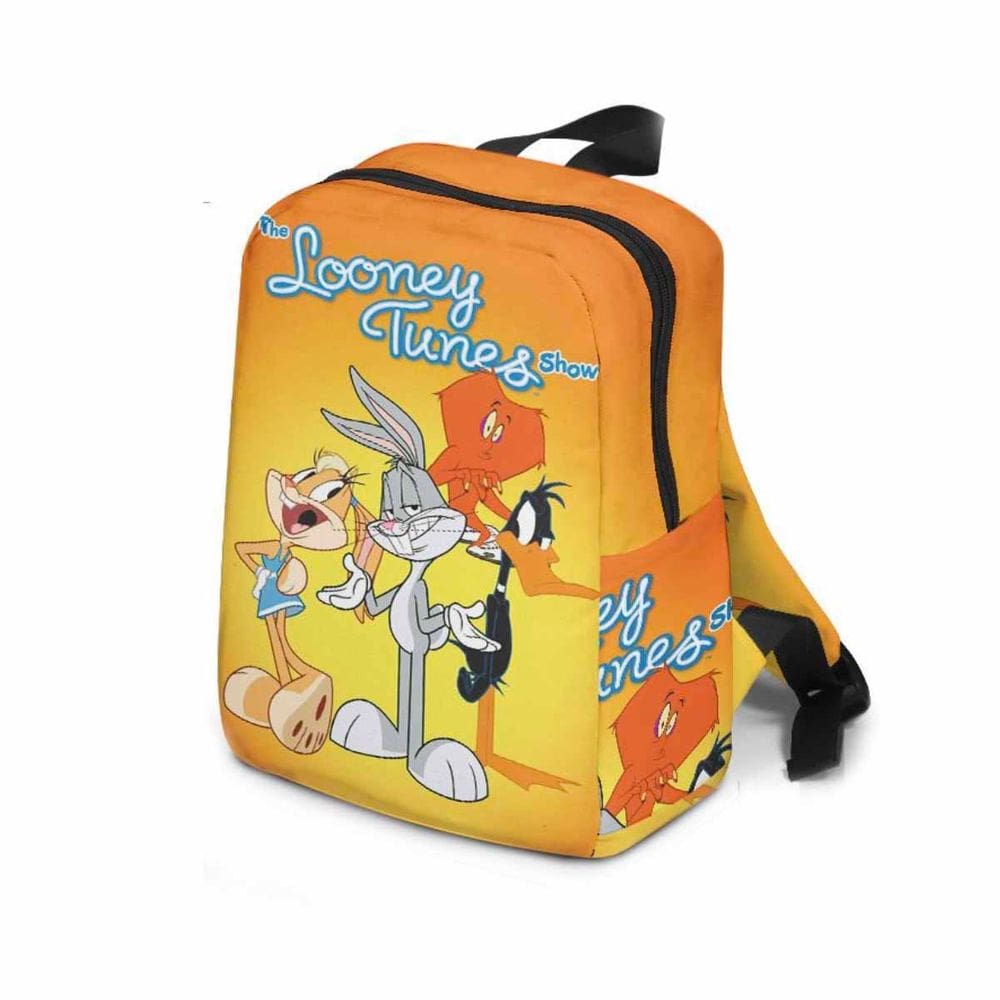 Mochila Bugss Bunnys Cartoon Kids School Canvas 23x11x32cm