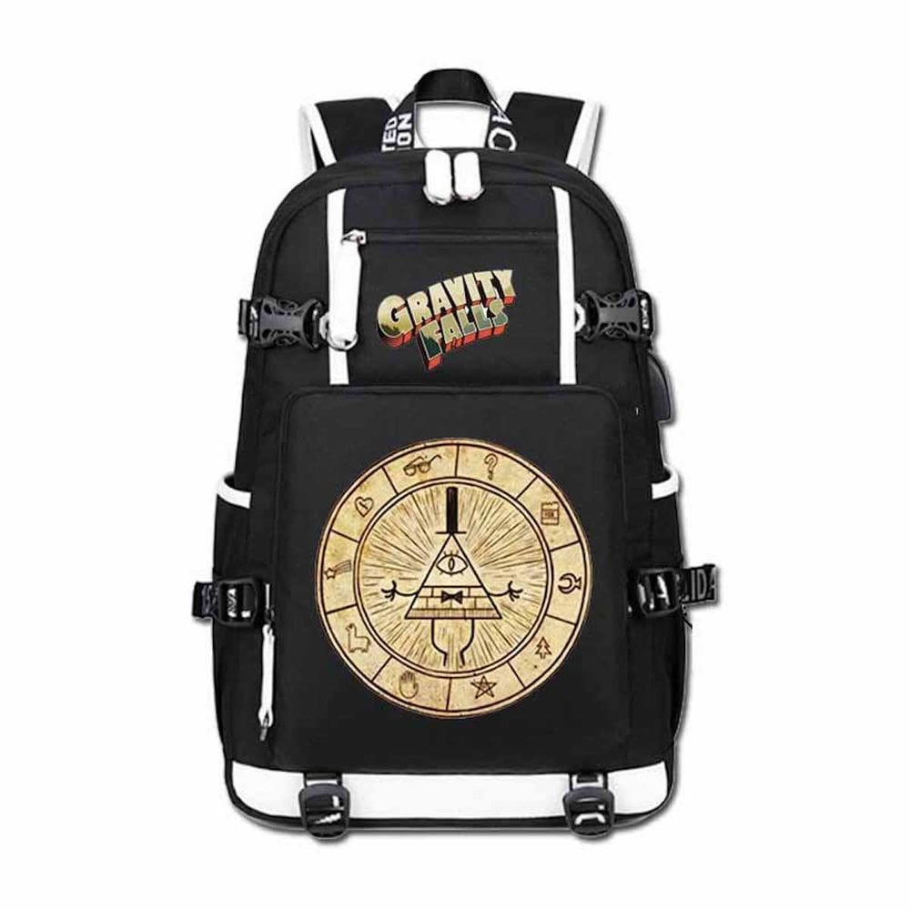 Mochila Gravitys Falls Cartoon Kids School Oxford Cloth