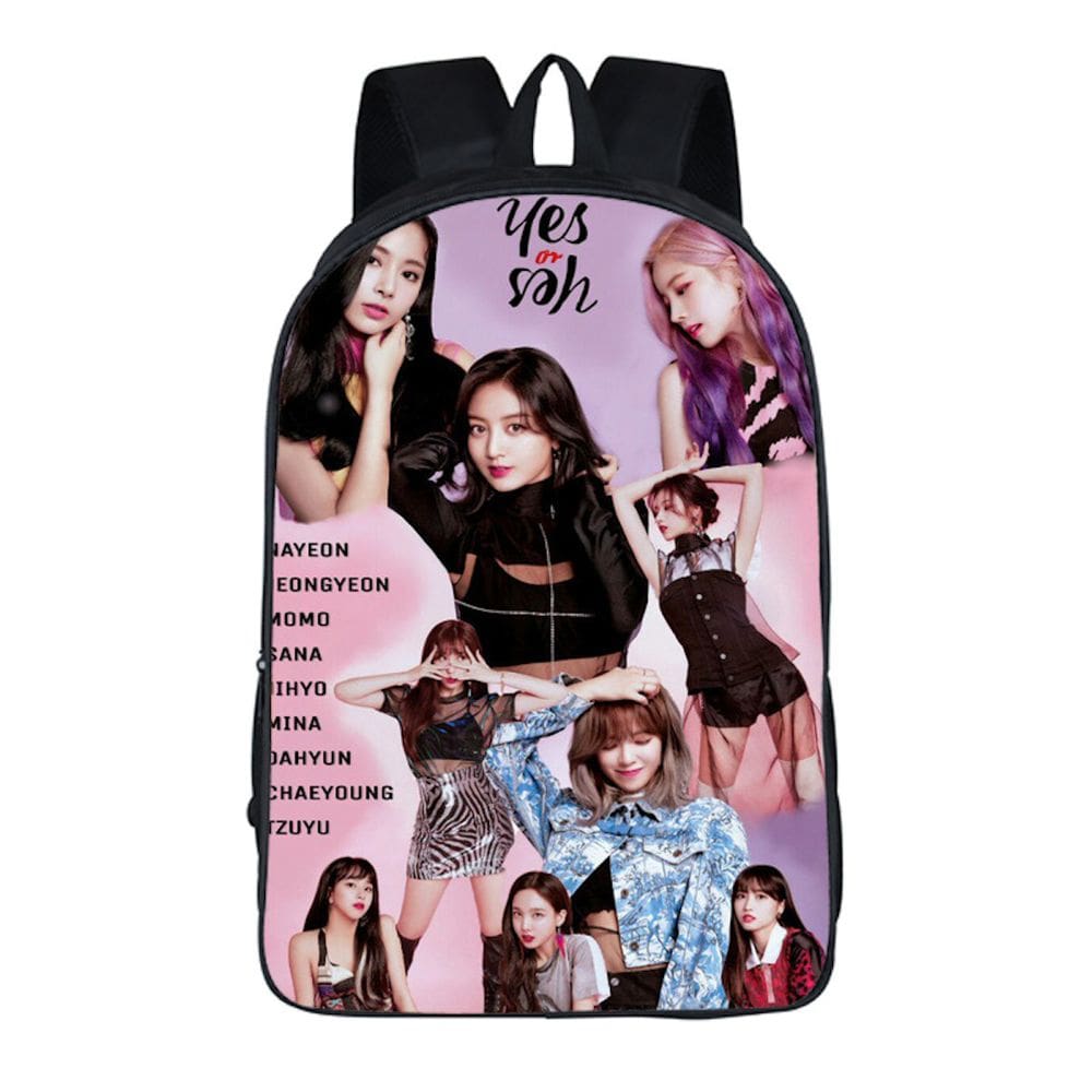 Mochila escolar Anime Twice Girl Group K para crianças