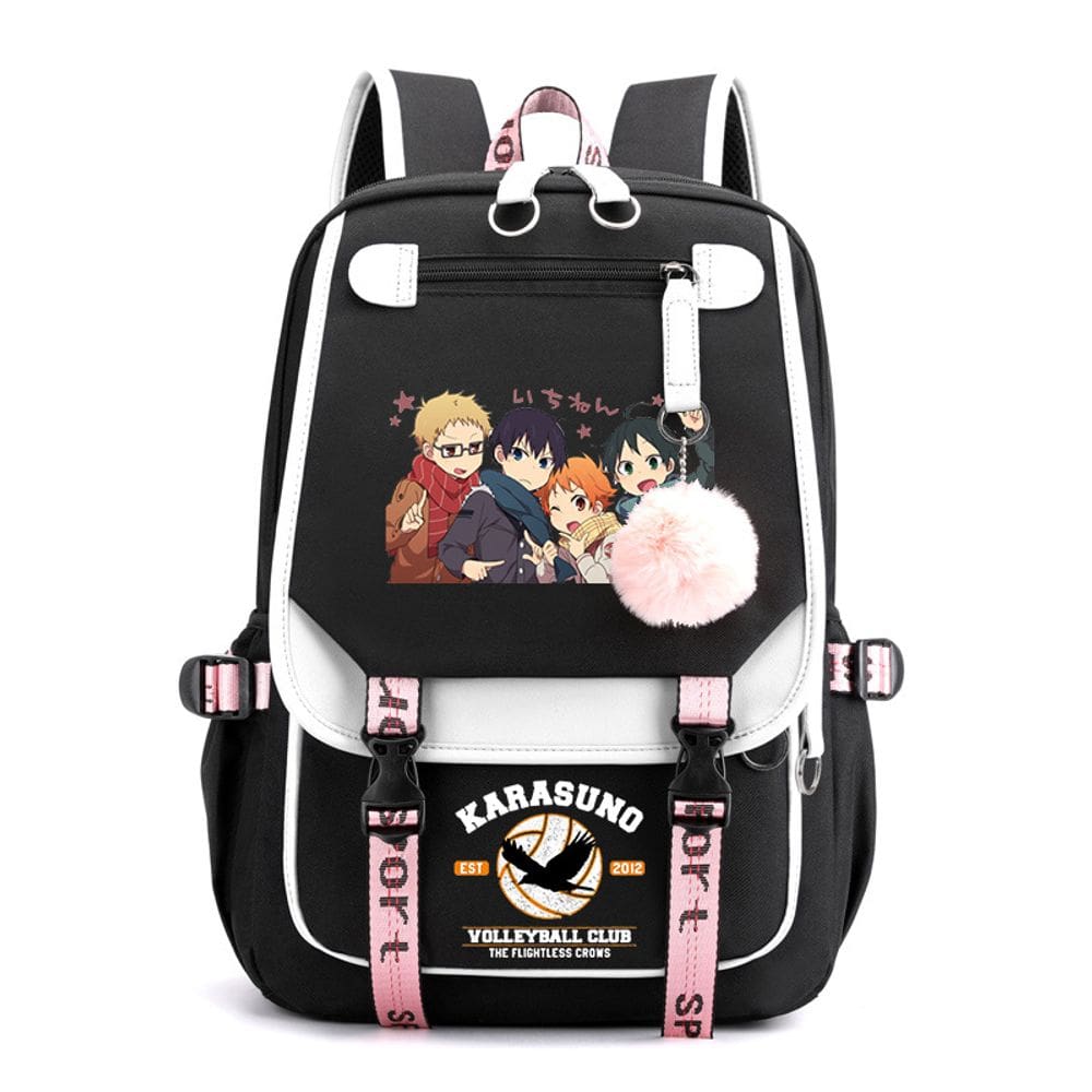Mochila escolar Haikyuus Hinatas Shoyos Anime para escola