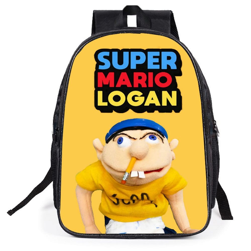 Mochila escolar infantil Jeff Boy Impressa em 3D Oxford 30x16x40cm