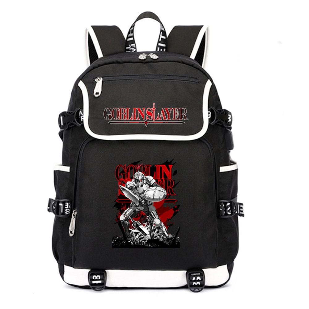 Mochila escolar infantil Goblins Slayers 37x16x45cm Poliéster