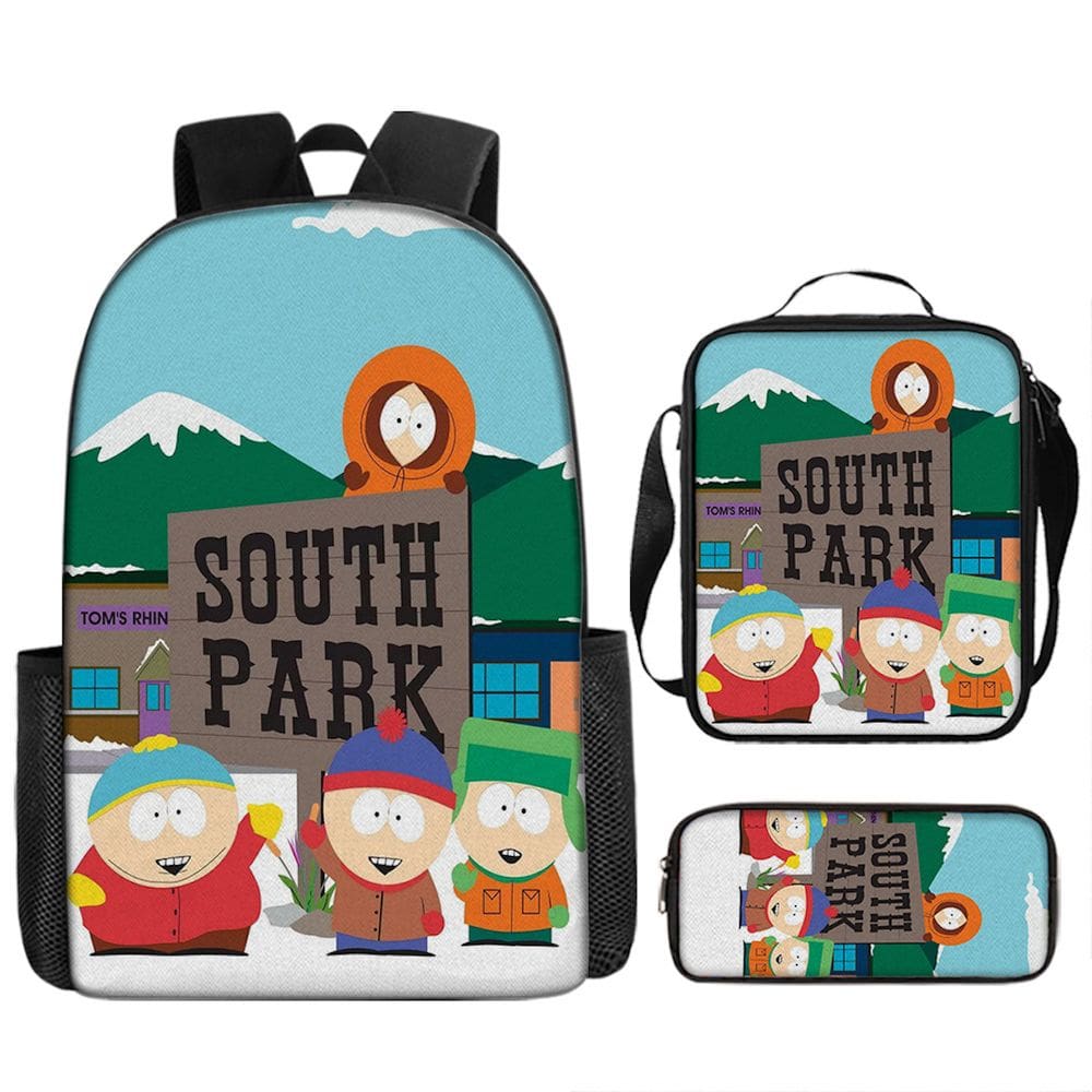 Conjunto de mochilas South Parks Kyles Broflovskis Stans Marshs Erics C
