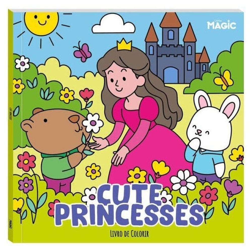 Cute Princesses - Livro De Colorir
