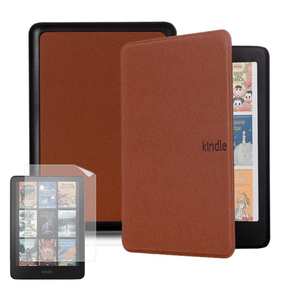 Capa Couro Para Kindle Signature Edition 1 Geração+Película