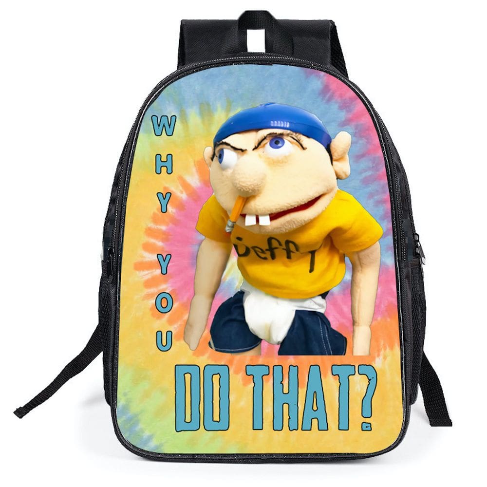 Mochila Smls Jeffys Cartoon Kids School Anime 30x16x40cm