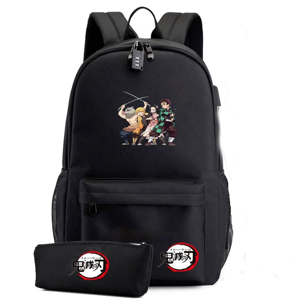 Mochila escolar Demons Slayers Anime para crianças