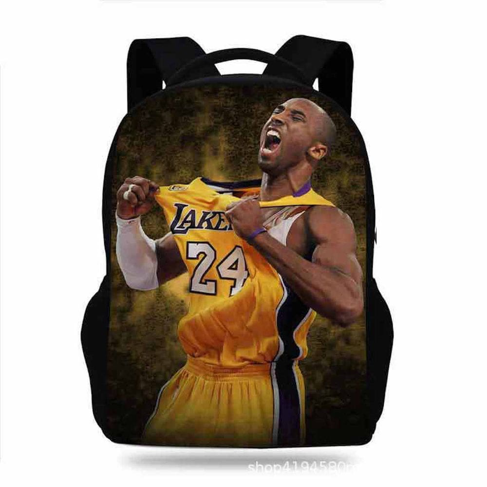 Mochila Kobes Bryants Cartoon Kids School Oxford Cloth