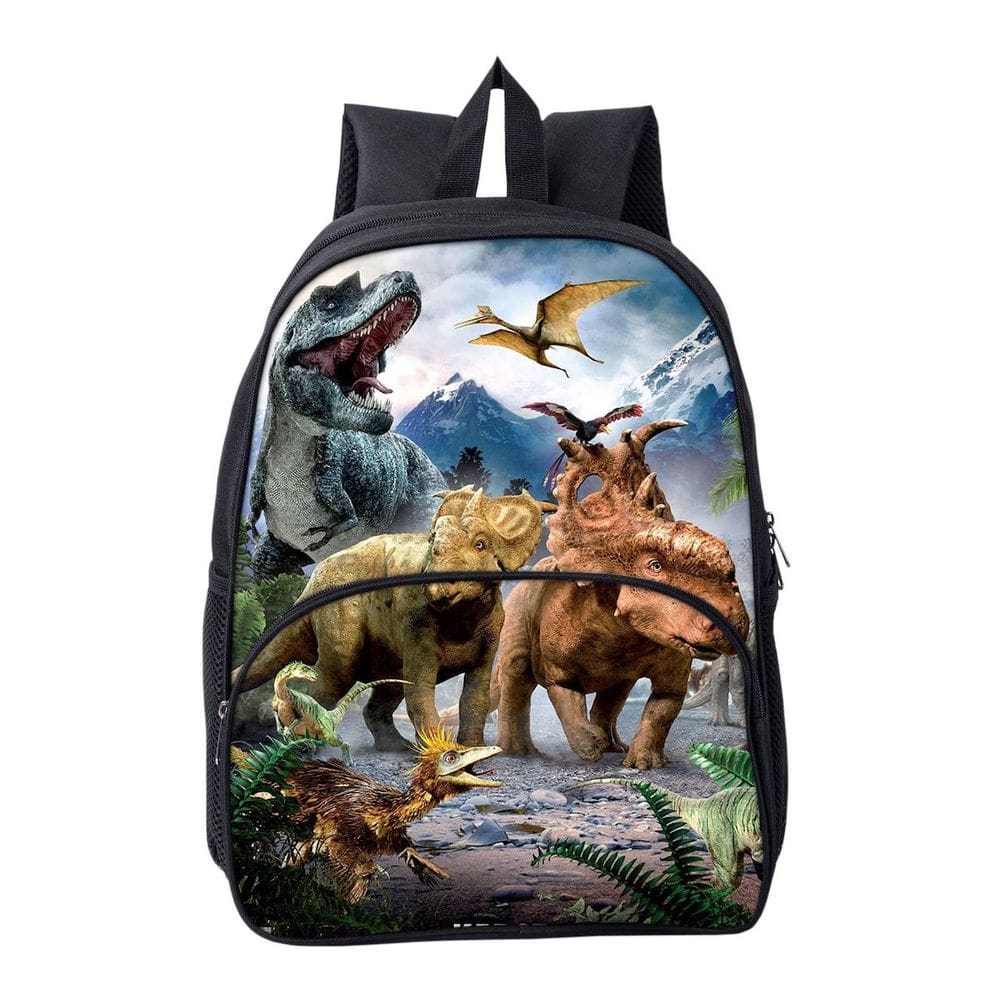 Mochila Cartoon Kids School Dinosaur Anime 30x16x40cm