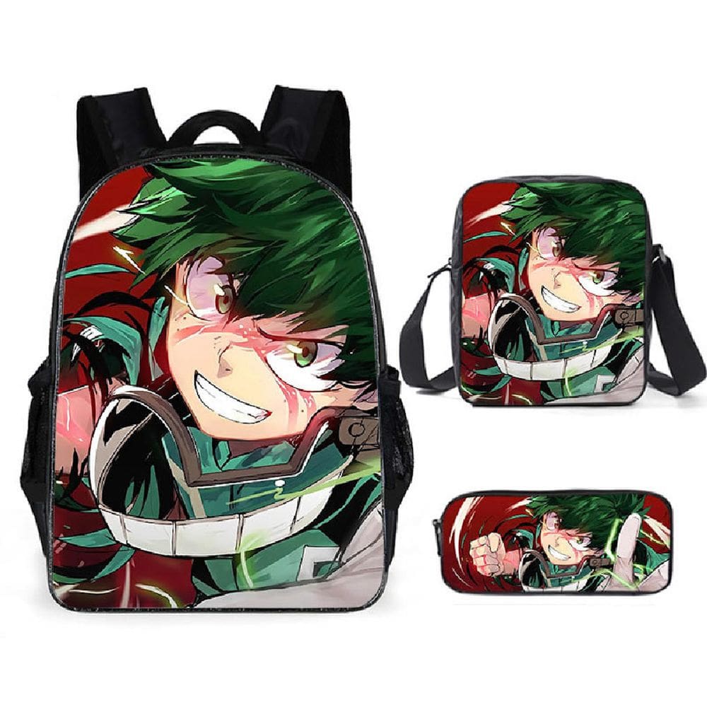 Conjunto de mochilas Mys Heros Academias Anime School para crianças