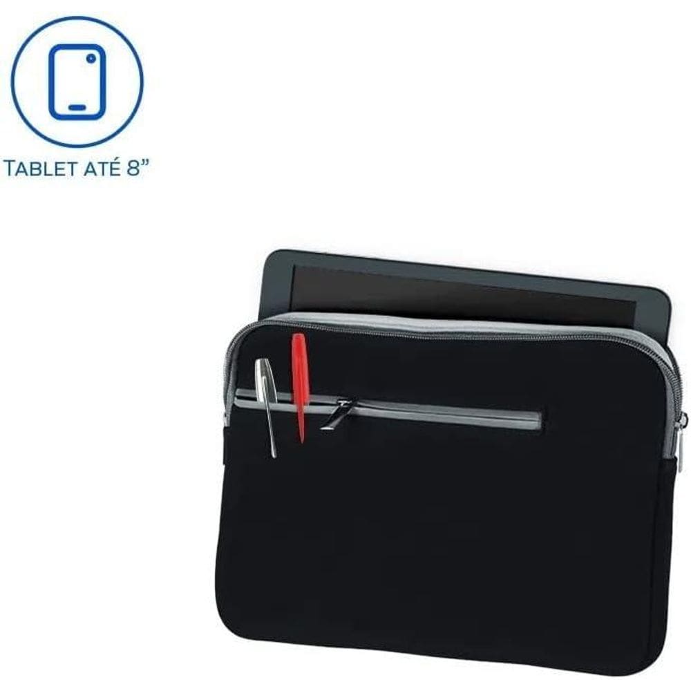 Case Neoprene Preta Para Tablet Até 7.5 Multi - Bo441