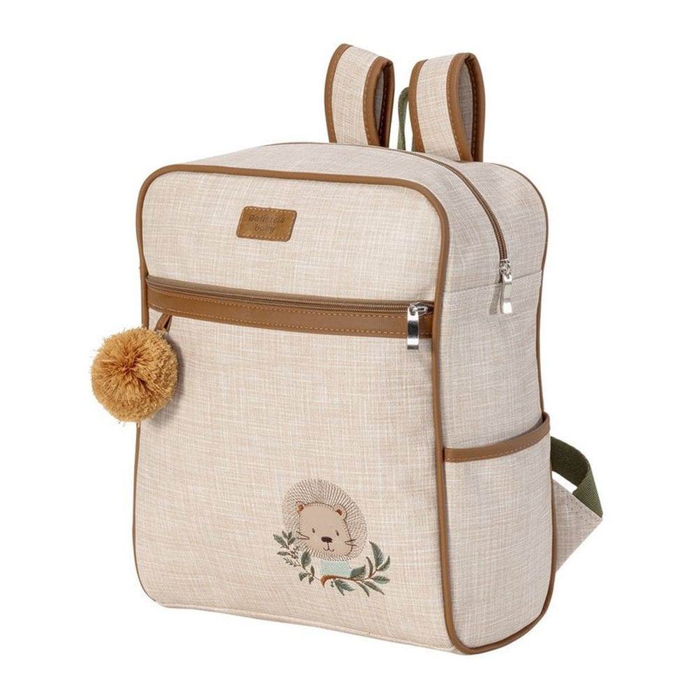 Mochila Maternidade Leão - Bege - Batistela Baby