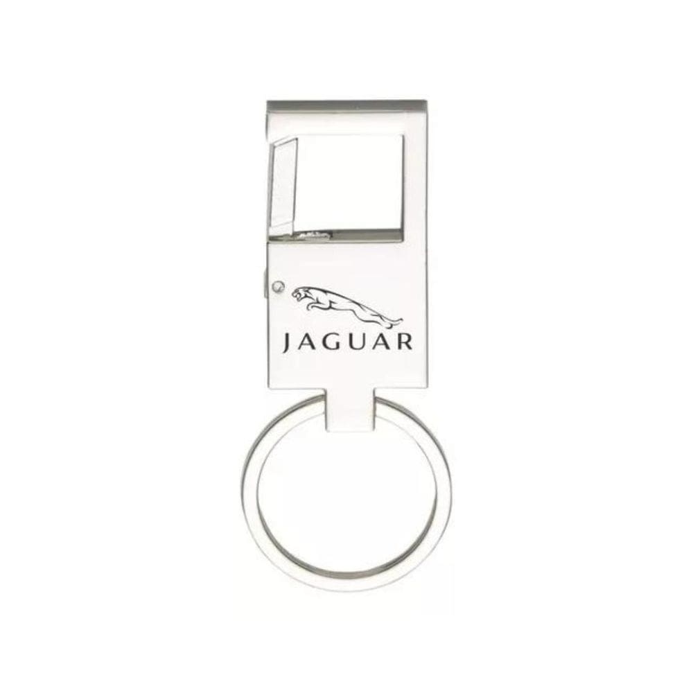 Chaveiro Espelhado Mosquetão Para Jaguar Metal - E