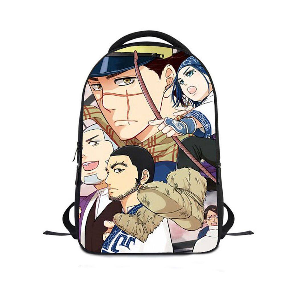 Mochila Gold Kamui Kids School Bag 3D Print Oxford 24x12x30cm