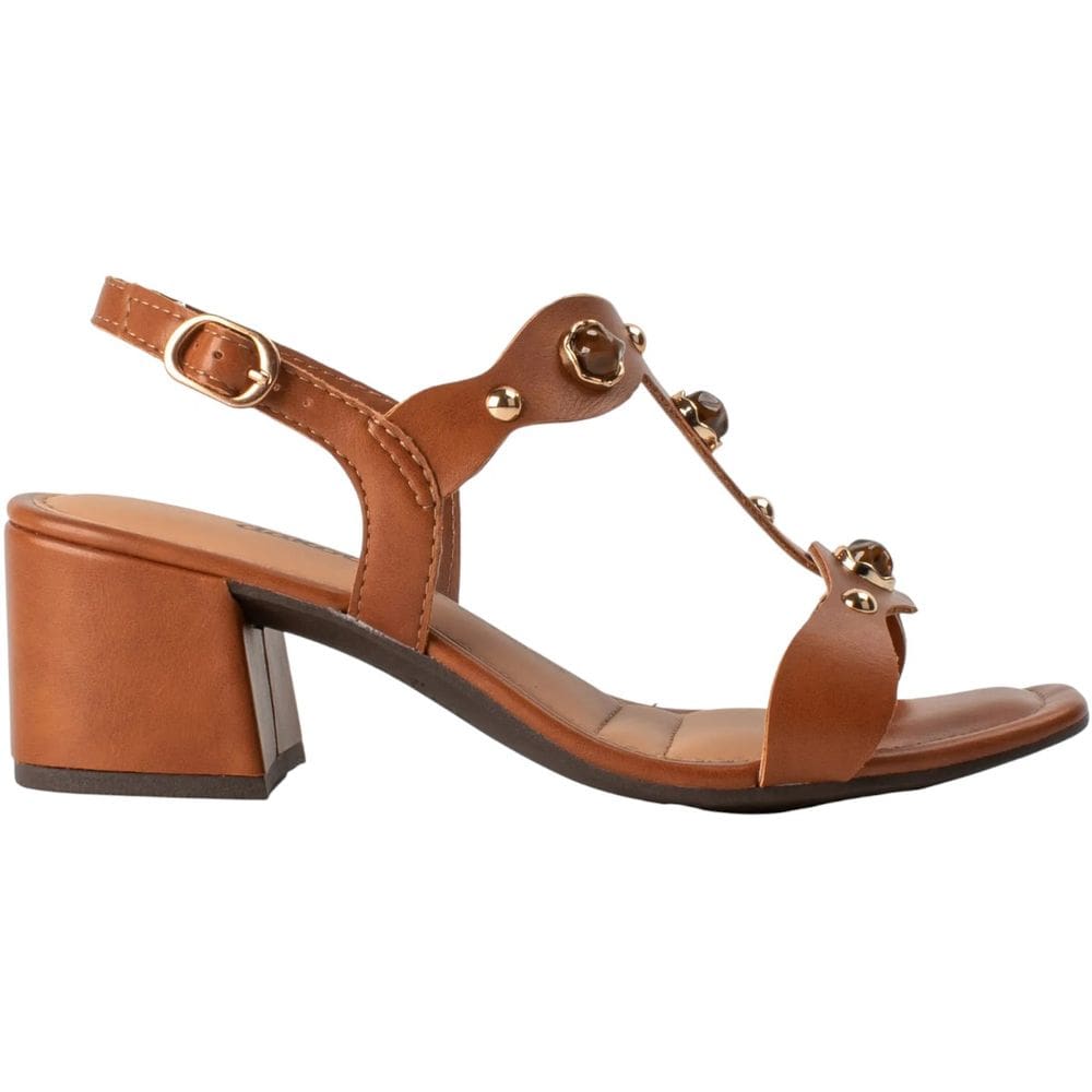 Sandália Feminina Casual Social Dia a Dia Passeio Trabalho Festa Salto Médio Conforto Dakota Y9581