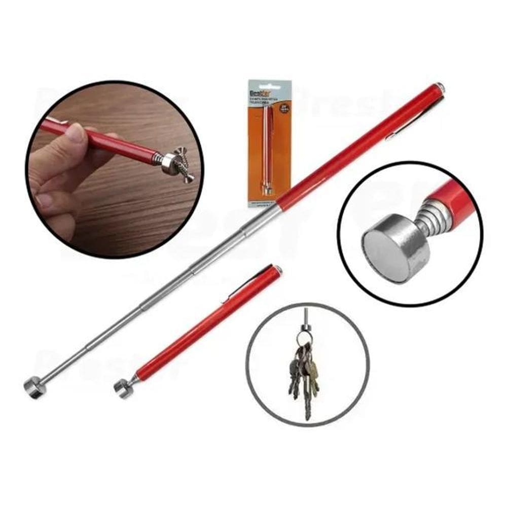 2X Caneta Imã Telescópico Magnético Antena Pegador Metal 61