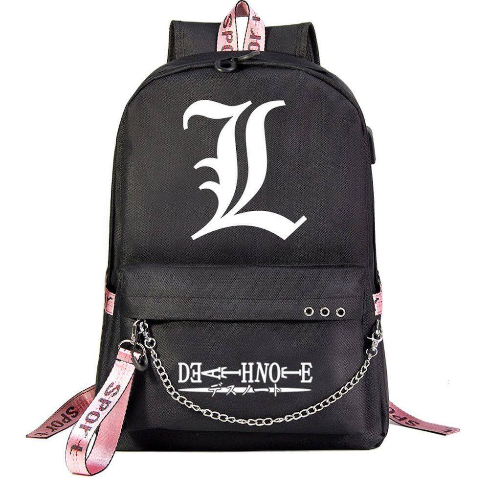 Mochila escolar Deaths Notes Anime Oxford Cloth 32x15x45cm