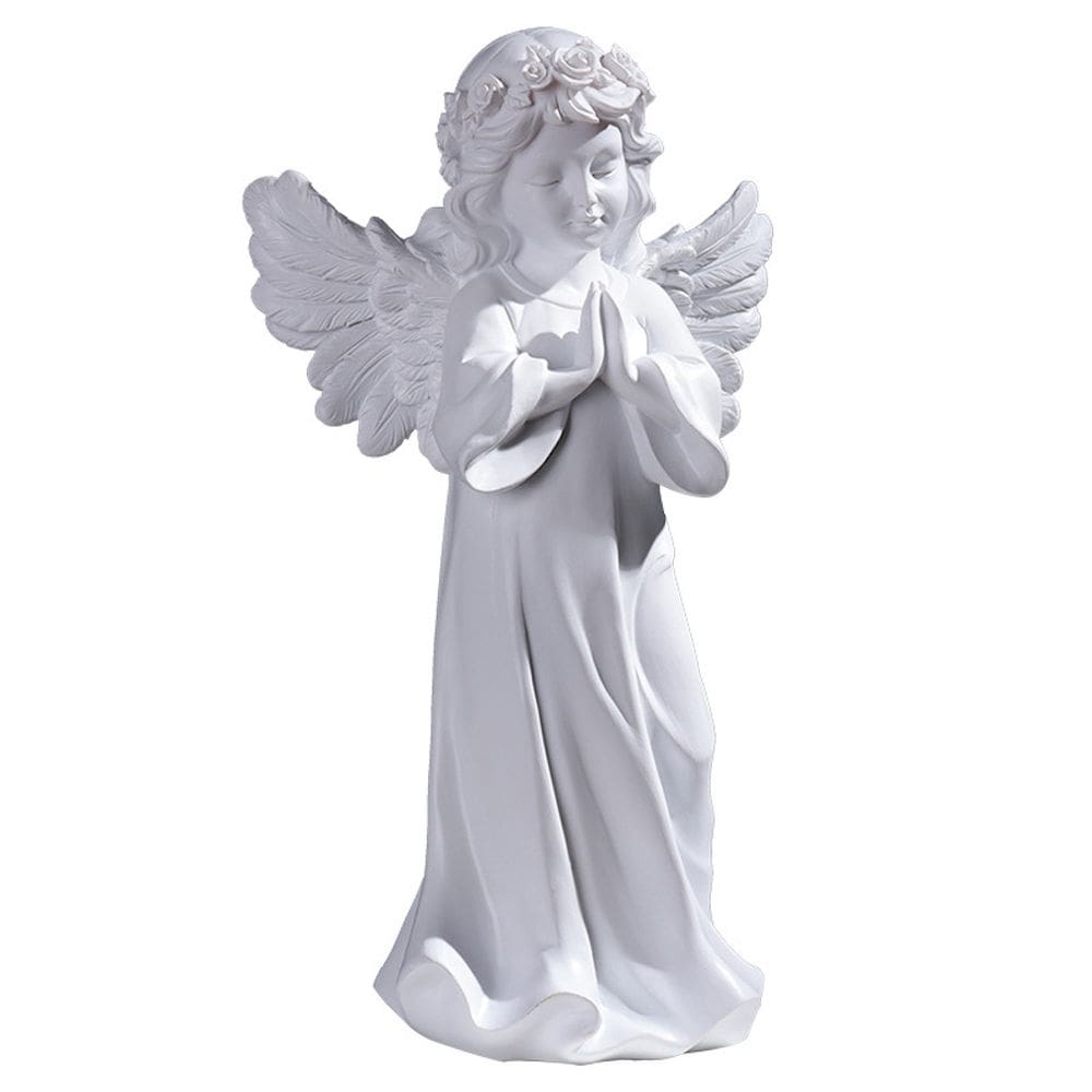 Estátua de estatueta de resina de anjo de escultura para decoração de casa