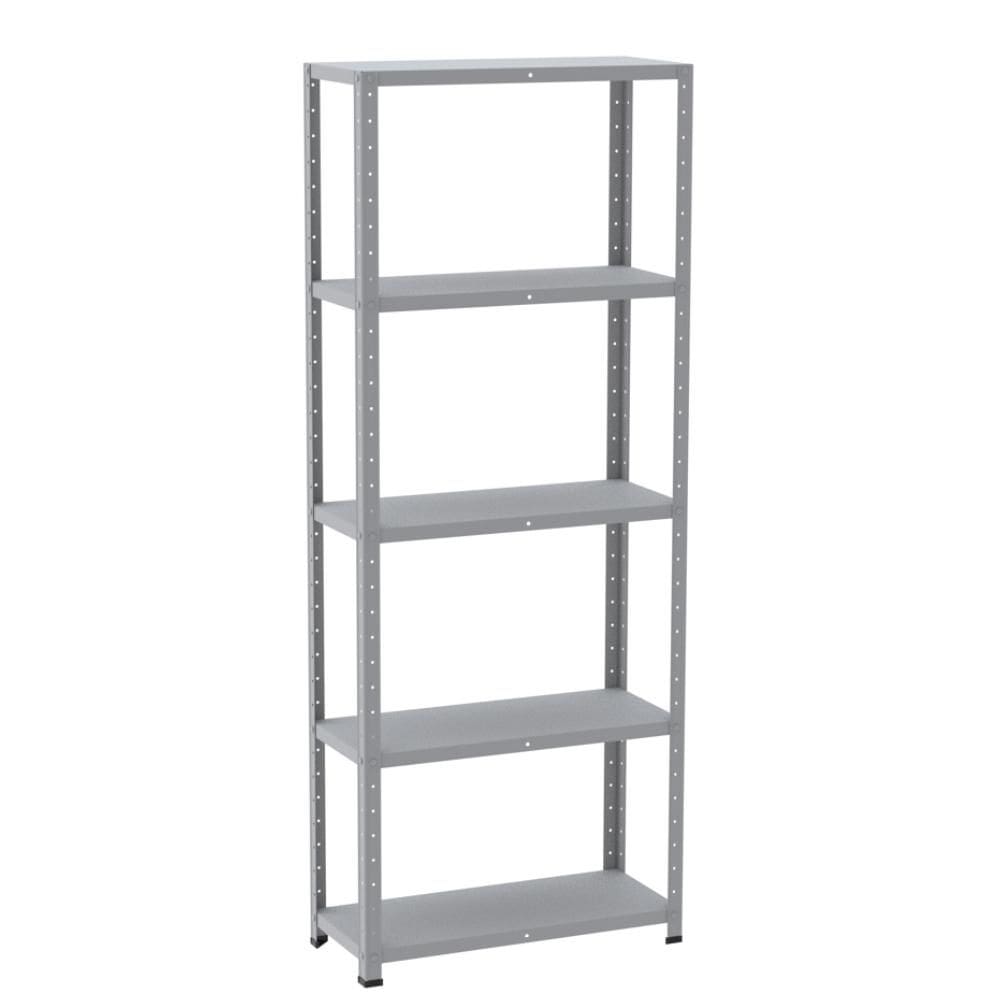Estante De Aço Light 5 Prateleiras Cinza 180X70x30 - Pandin