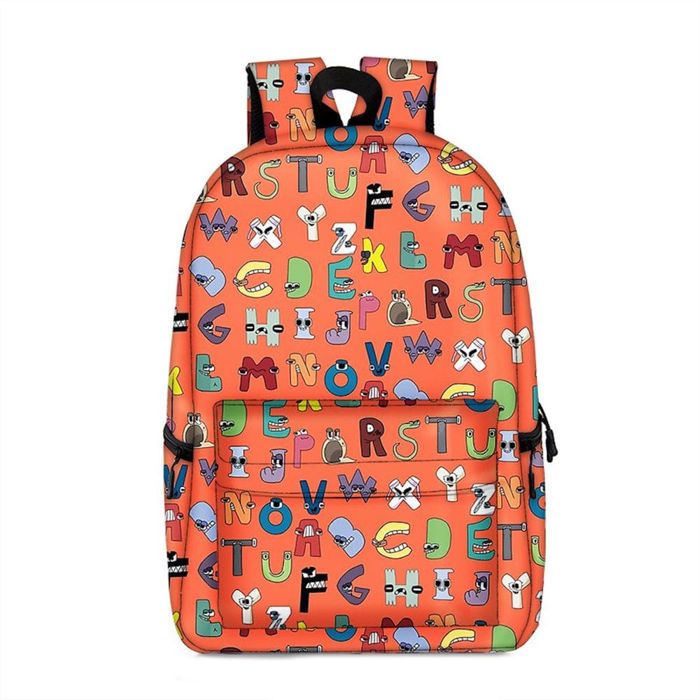 Mochila escolar Anime Children School Mag Letter ABC Kids
