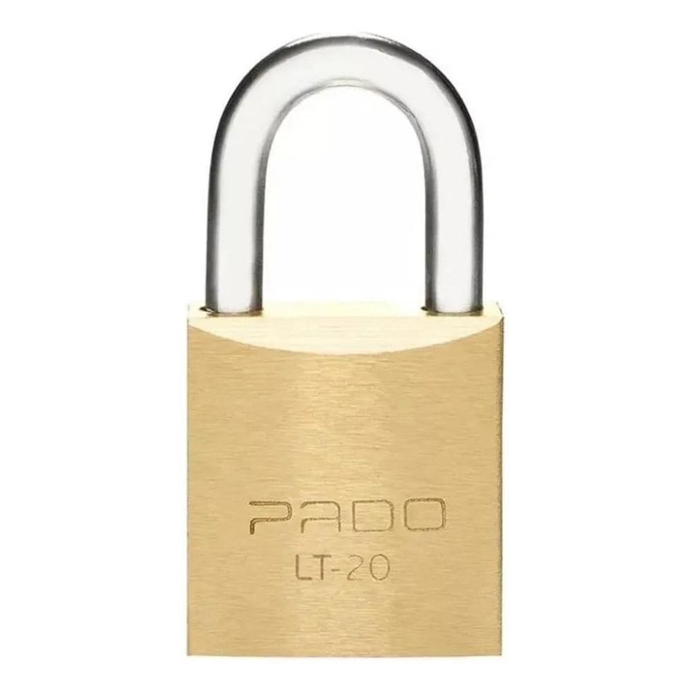 2X Cadeado Pado Lt 20 Latão 2 Chaves - Malas Mochilas Armári
