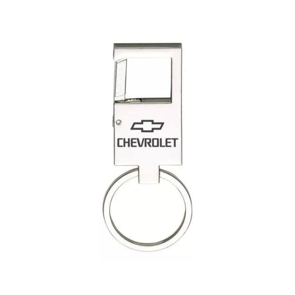 Chaveiro Para Chevrolet Metal Espelhado Mosquetão - E