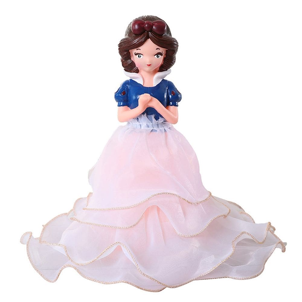 Brancos de neve de vinil Piggy Bank para crianças, resina de anime, 29 cm