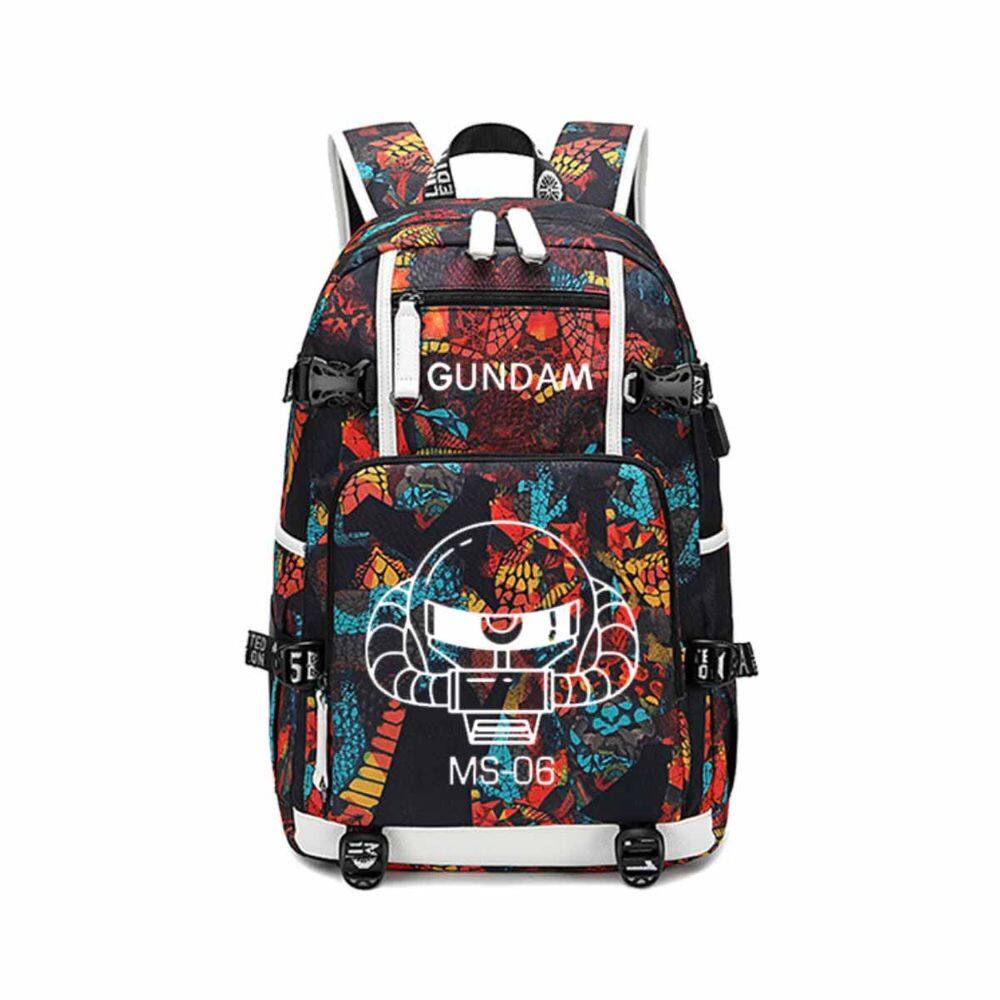Mochila Gundams Cartoon Kids School Oxford Cloth 30x15x47cm
