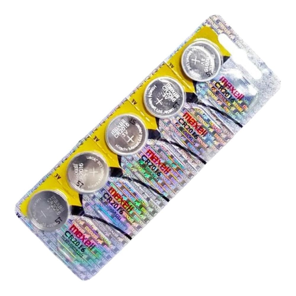 Cartela De Bateria Cr2016 3V Maxell C/5 Unidades