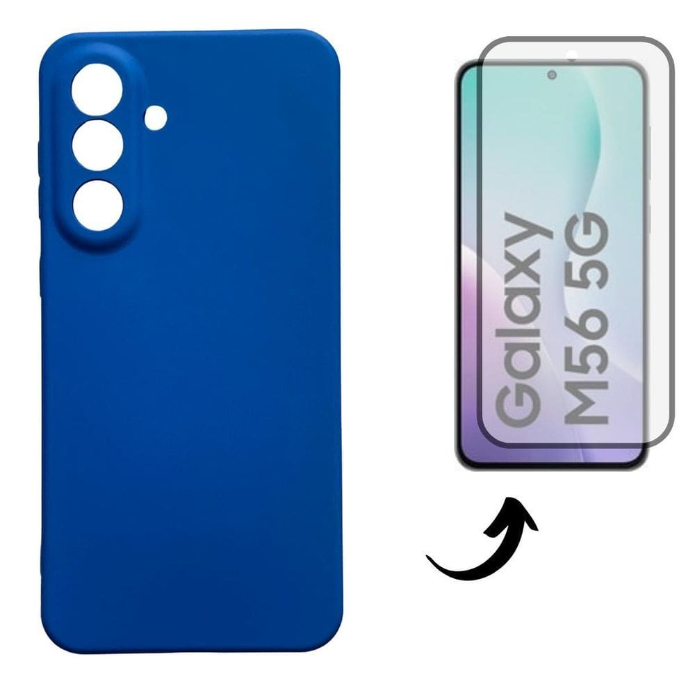 Capa + Pel Vidro 3D Compatível Para Samsung Galaxy M56 5G
