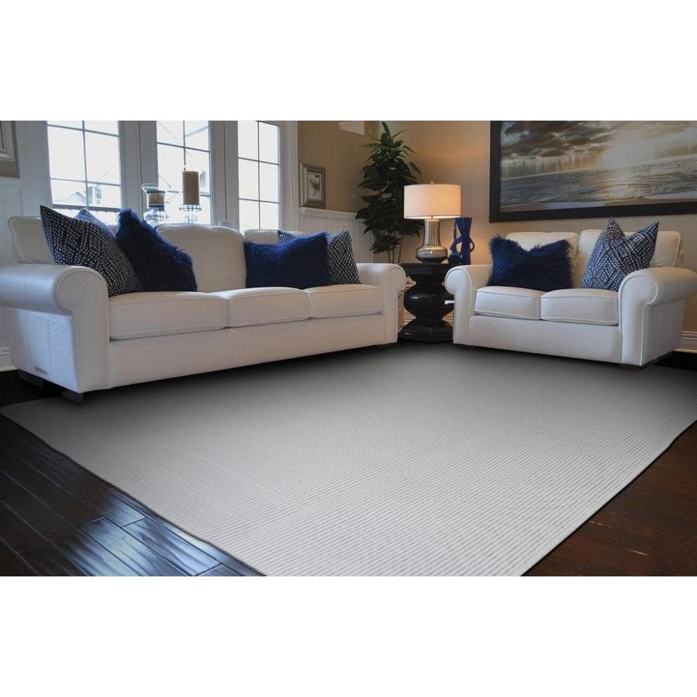 Tapete Artesanal Look Copo De Leite-12 White - 200X250 Cm