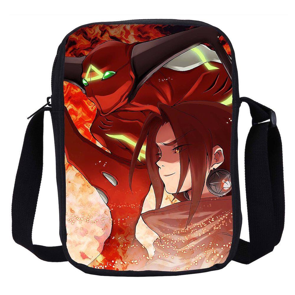 Bolsa de ombro Shamans King Anime Messenger Bag portátil