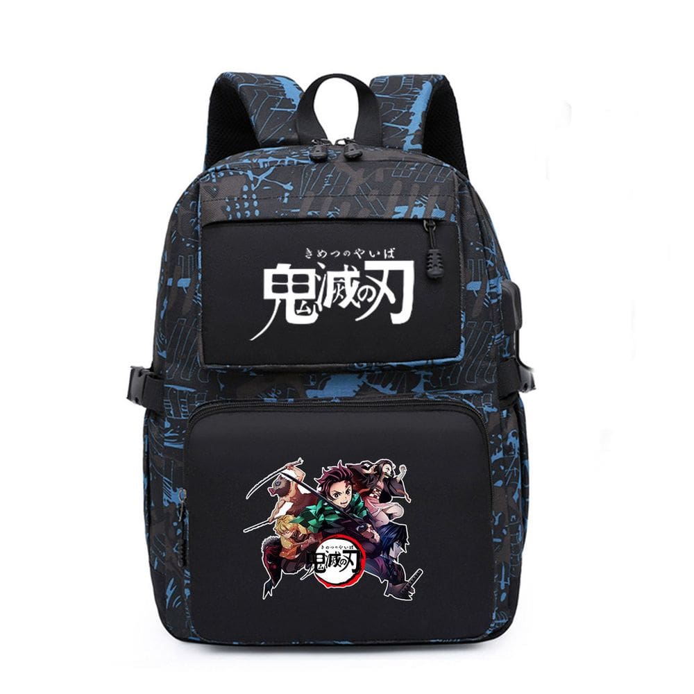 Mochila escolar Demons Slayers Anime para crianças